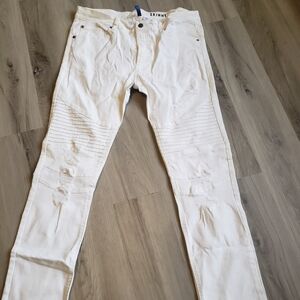 Mens all white jean by h&m